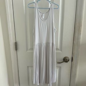 Plain White Summer Dress